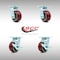 Service Caster 4 Inch SS Poly on Aluminum Swivel Caster Set with Roller Bearings 2 Brakes SCC SCC-SS30S420-PAR-2-TLB-2 - alternate 5
